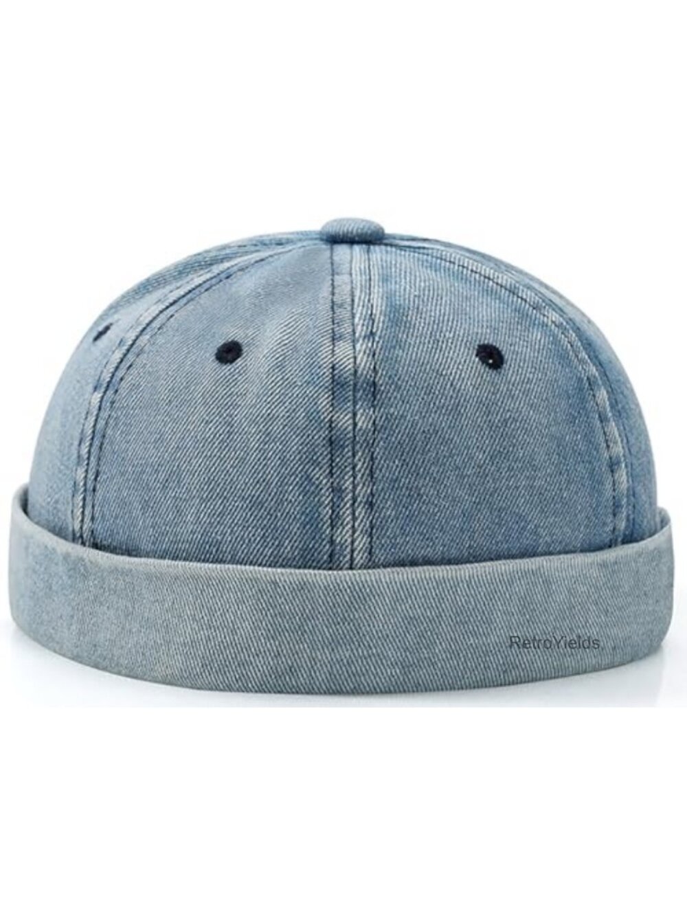 Brimless Dome Sailor Beanie Vintage Docker Hat Adjustable Foldable